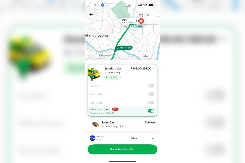 GrabTaxi Electric