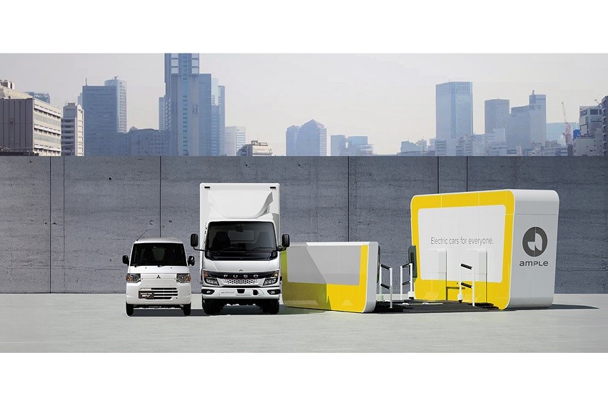 Mitsubishi, Fuso, other firms to pilot EV battery swapping initiative in Tokyo Mitsubishi, Fuso, other firms to pilot EV battery swapping initiative in Tokyo
