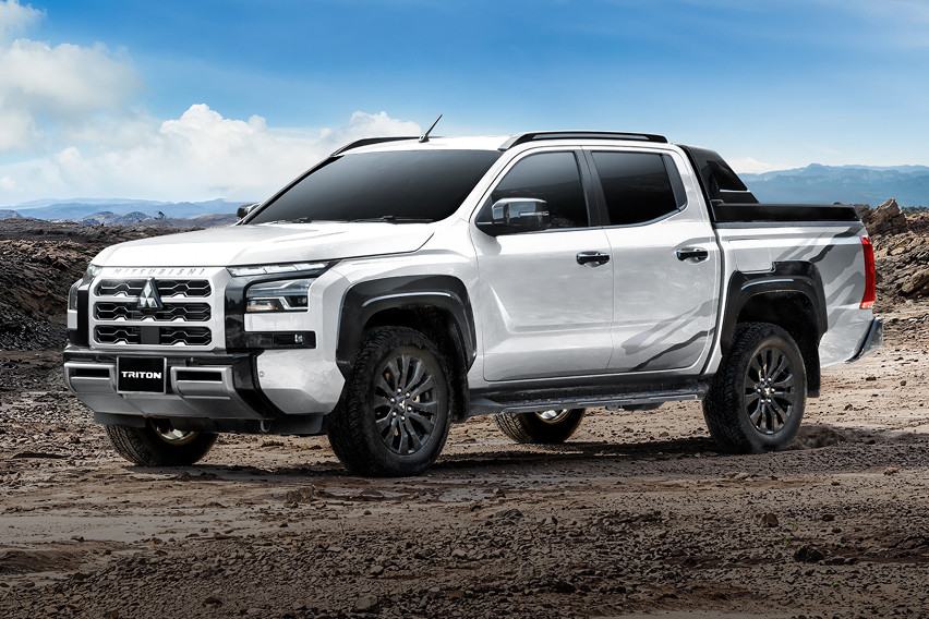 Latest Mitsubishi Triton Athlete with Enhanced Styling front view