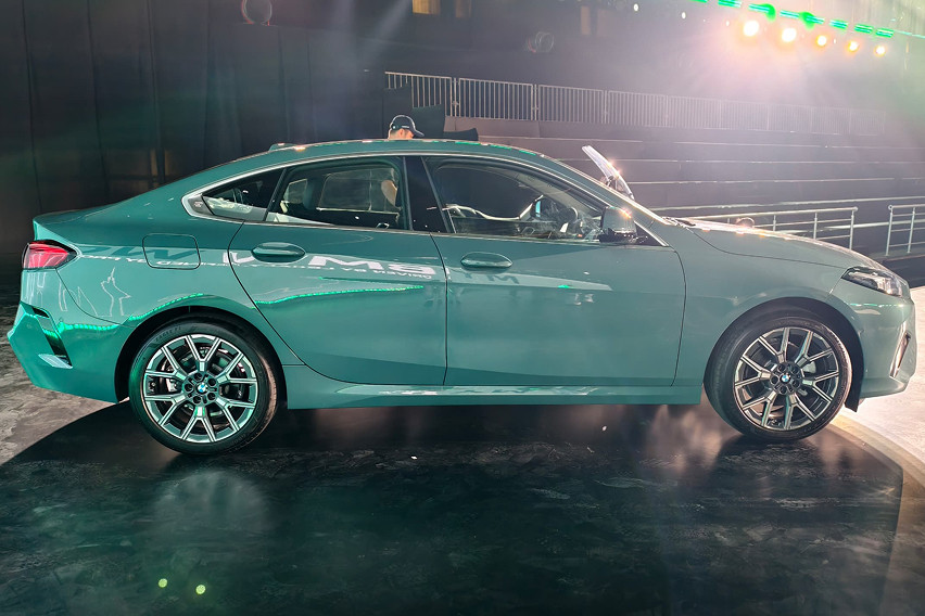 BMW 218 Gran Coupe side profile view