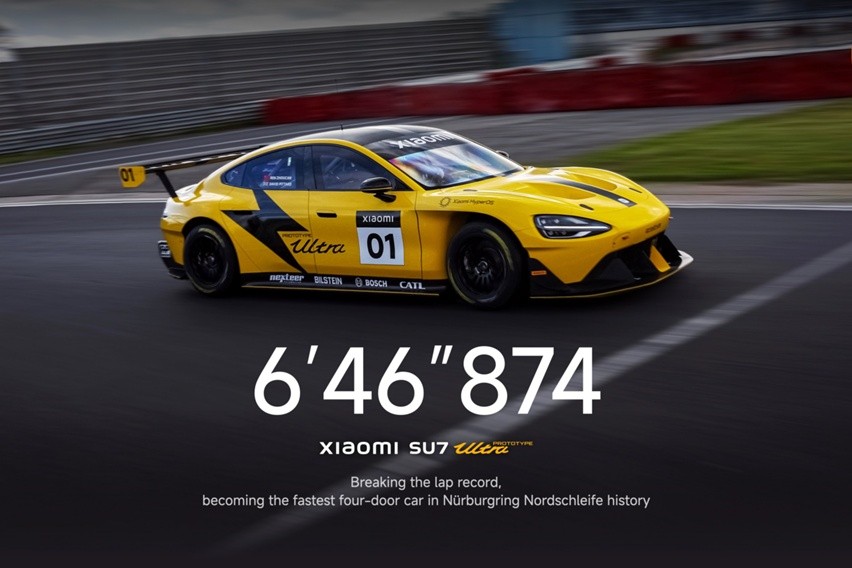 Xiaomi SU7 Ultra rekor Nurburgring