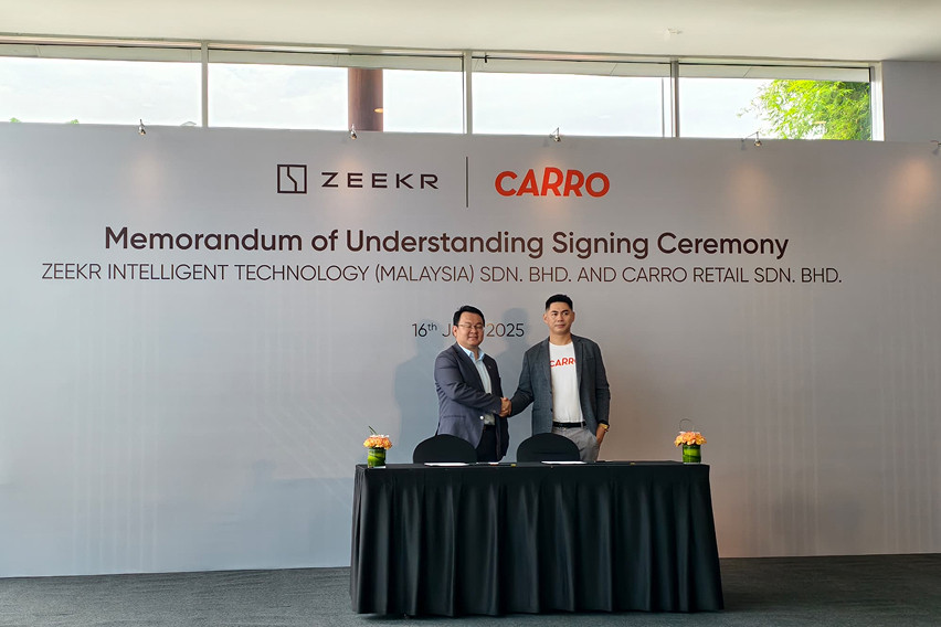Zeekr Malaysia Carro MOU signing front view