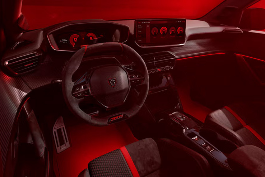 Peugeot E-208 GTi cabin