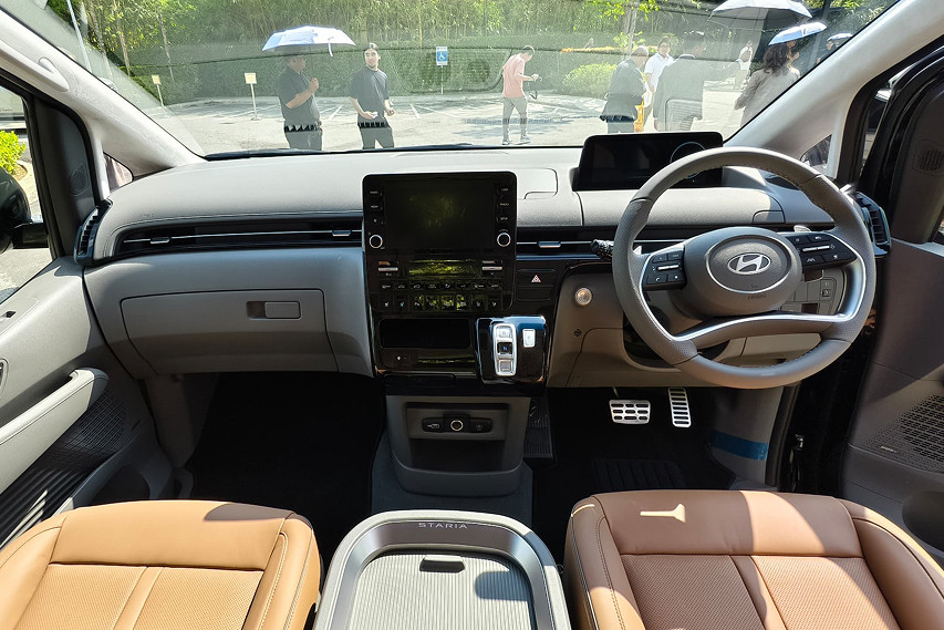 Hyundai Staria interior dash view