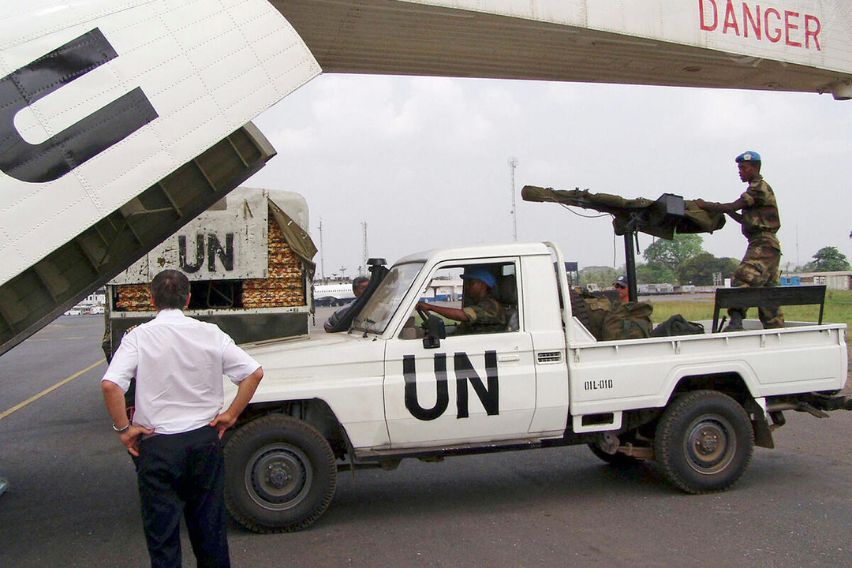 UN vehicles
