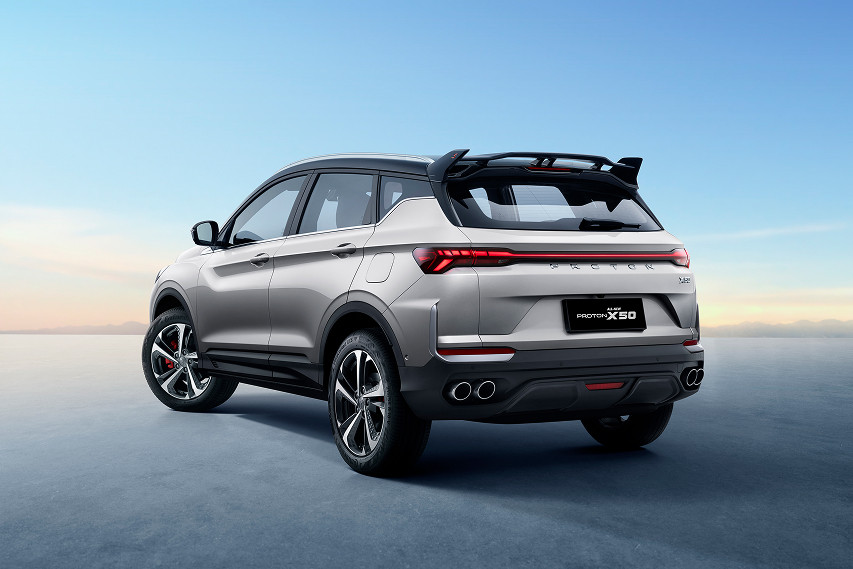 Proton X50 facelift rear view