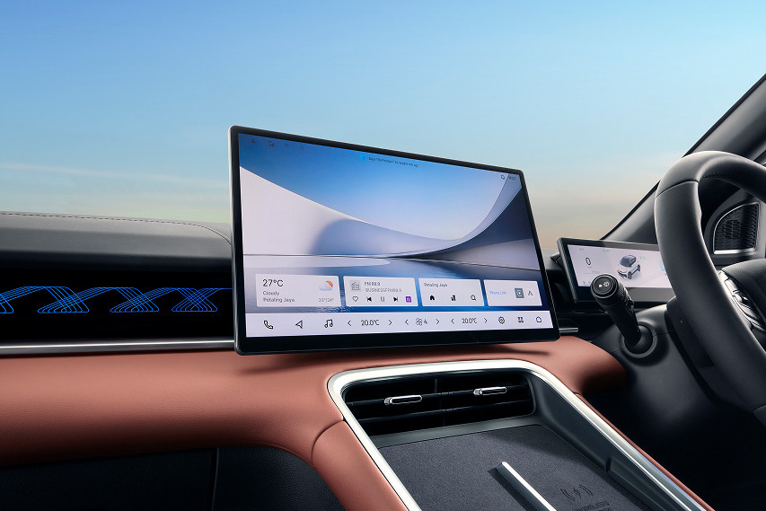 Proton X50 new infotainment system view