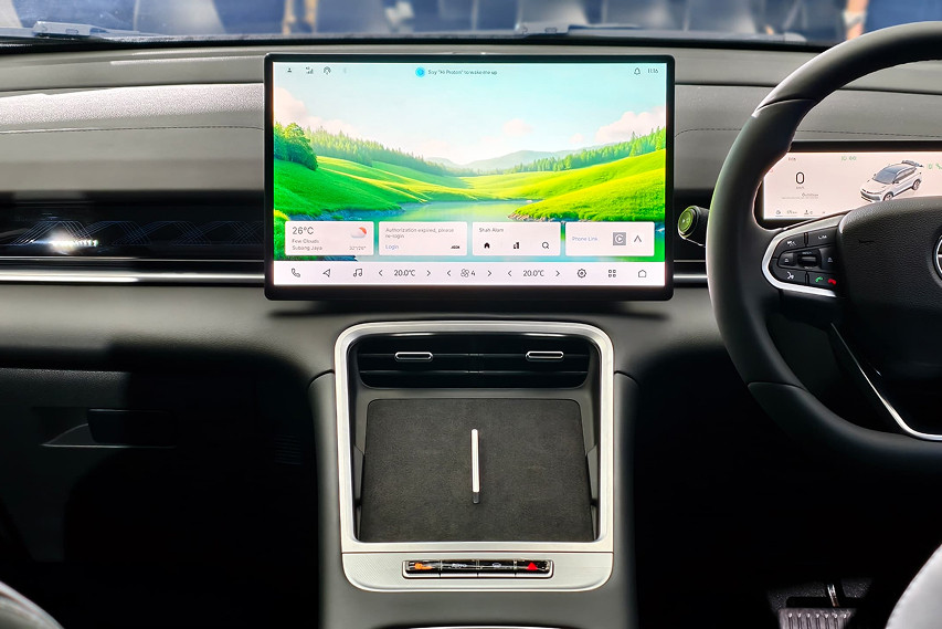 2025 proton x50 infotainment screen view