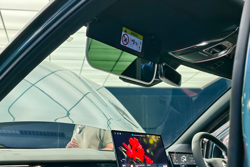 2025 Proton X50 sun visor view