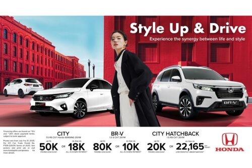 Honda Cars PH extends ‘Style Up & Drive Promo’ with special deals for City, City Hatchback, BR-V Honda Cars PH extends ‘Style Up & Drive Promo’ with special deals for City, City Hatchback, BR-V