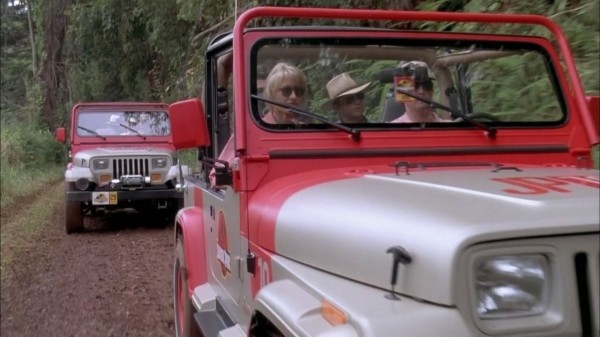 Jeep di franchise film Jurassic Park