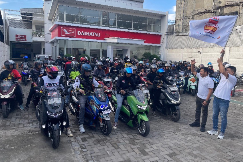 Ratusan Motor Konvoi ke Acara Daihatsu Kumpul Sahabat Palembang 2025