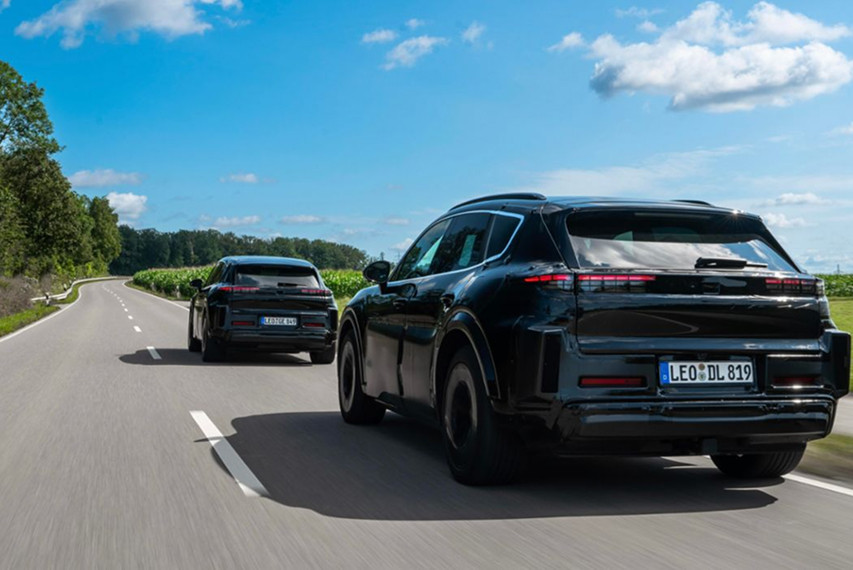 Porsche Caynne EV prototype rear view