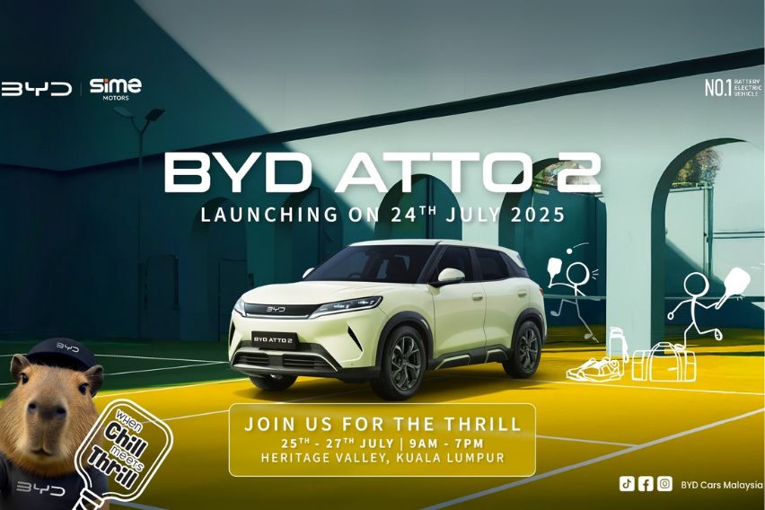 BYD Atto 2 EV launching in Malaysia on July 24