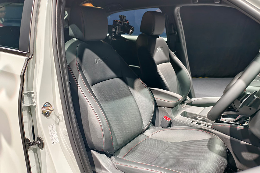 Honda HR-V facelift new seats view