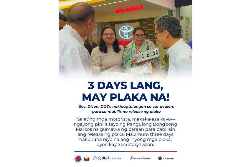 DOTr plate releasing