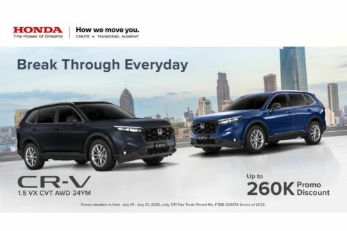 Honda Cars PH offers P260k discount for CR-V VX Turbo AWD Honda Cars PH offers P260k discount for CR-V VX Turbo AWD