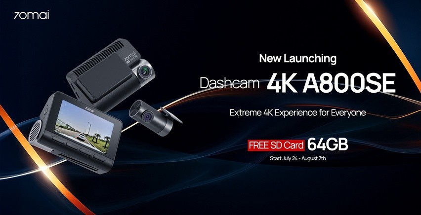 Dashcam 4K 70mai A800SE