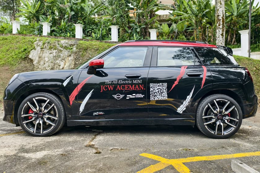 MINI JCW Aceman side profile view