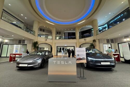 Tesla brings Model Y, 3 to Rockwell 