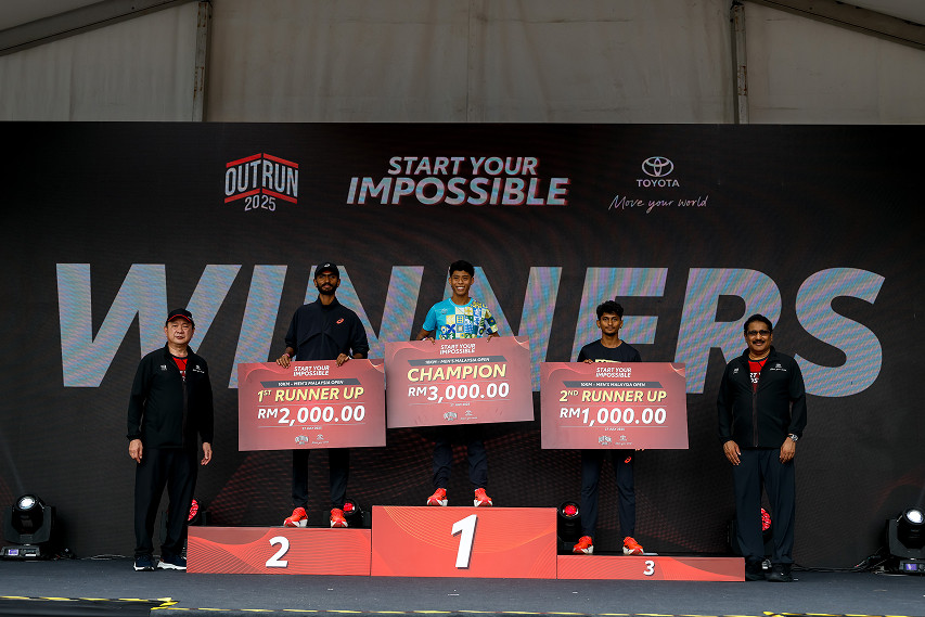 Toyota Start Your Impossible (SYI) Outrun winners view