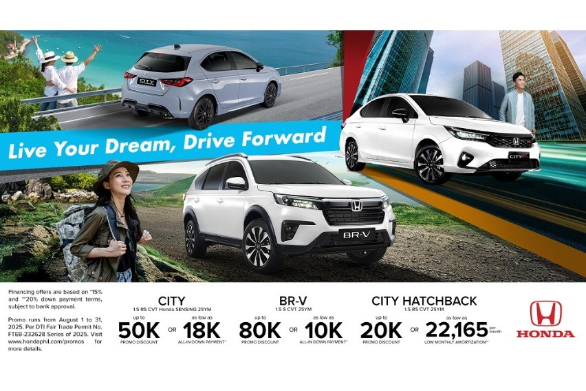 Honda Cars PH welcomes Aug. with "Live Your Dream, Drive Forward" campaign