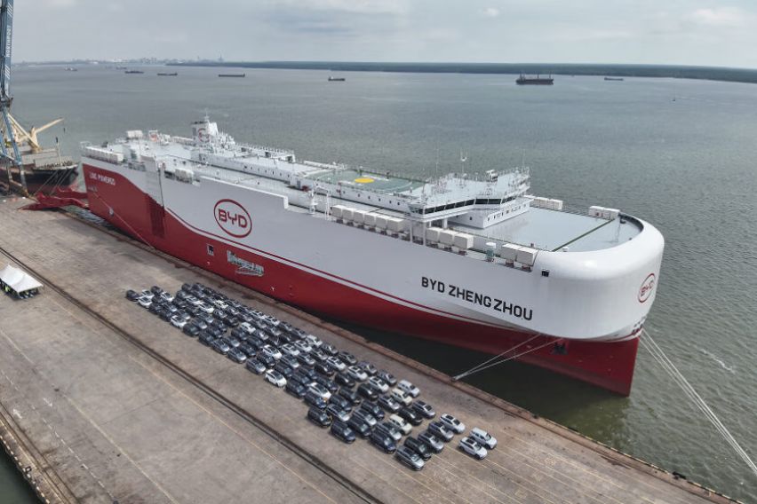 BYD’s Zhengzhou car carrier