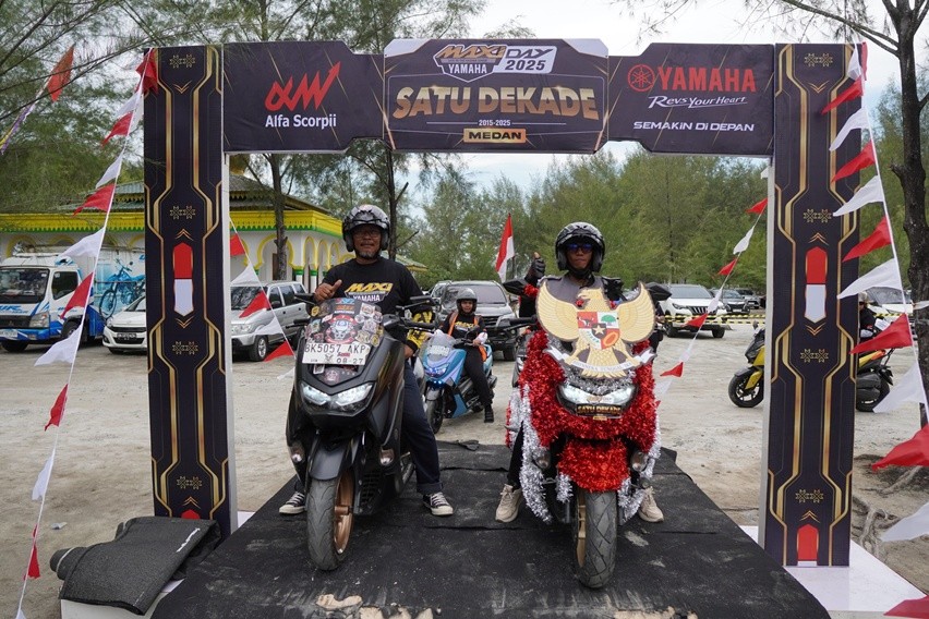 Rayakan Kemerdekaan ke-80, Maxi Yamaha Day Medan Padukan Persatuan dan Hobi