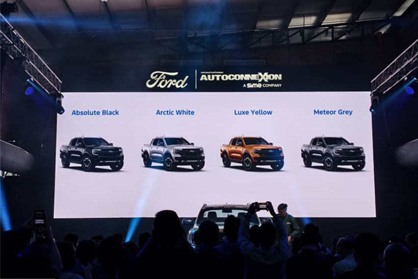 Ford Ranger Wildtrak v6 diesel colours 