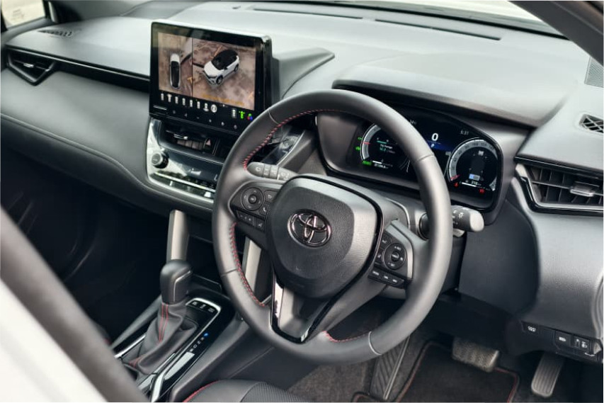Corolla Cross GR-S interior view