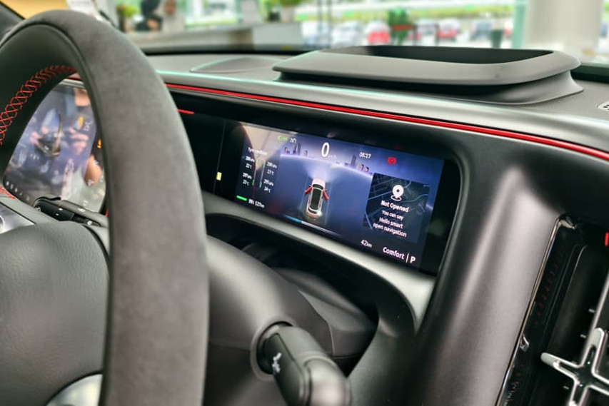 smart#5 meter cluster view