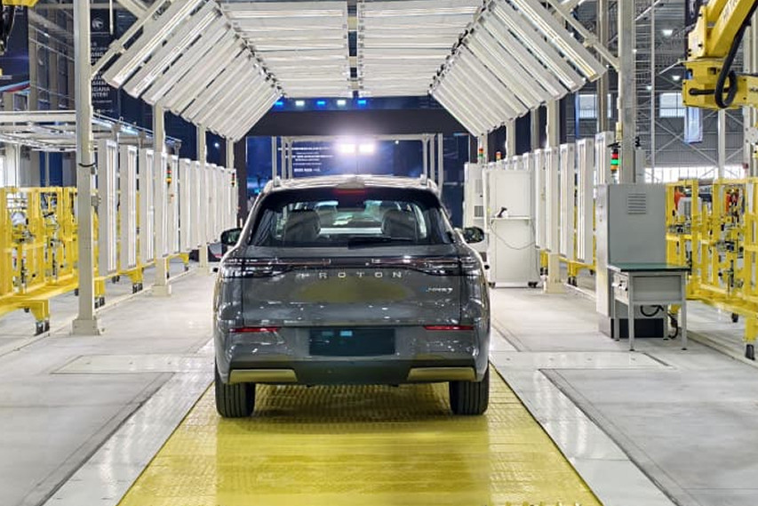 Proton EV plant emas7 ckd rear view