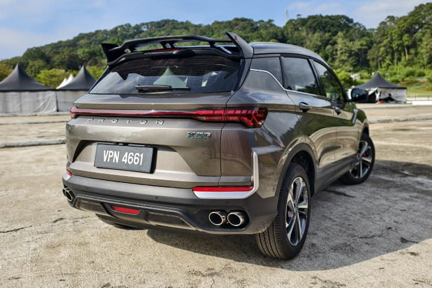 Proton X50 rear view