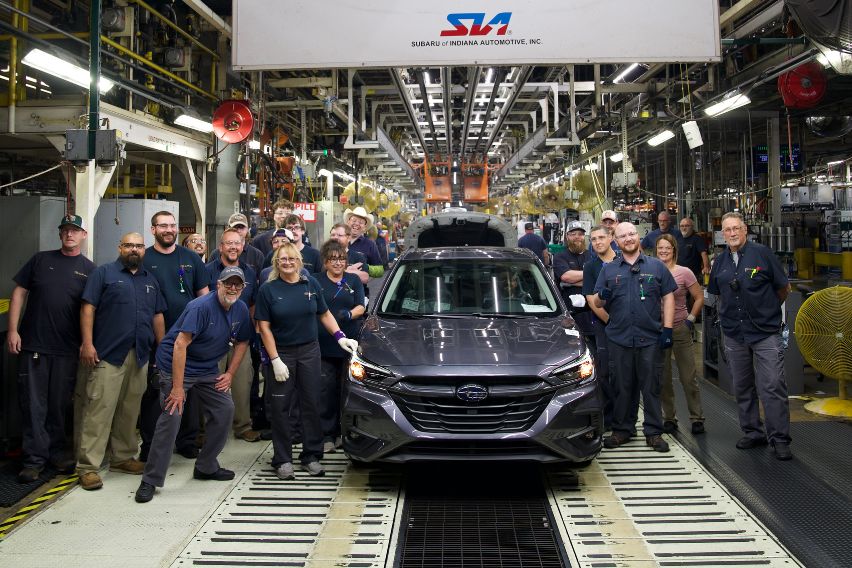 Last Subaru Legacy rolls out in Indiana, USA