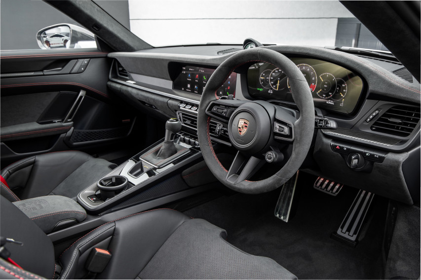 Porsche 911 GT3 interior view