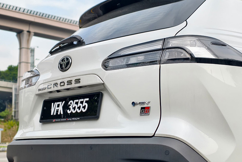 Toyota Corolla Cross GR Sport rear bumper view