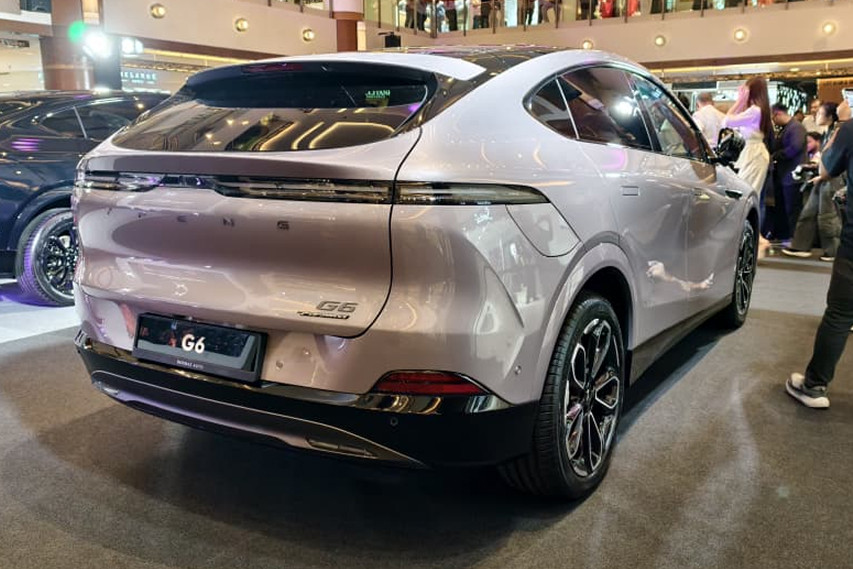 Xpeng G6 facelift rear view malaysia