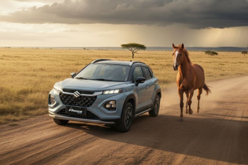 Suzuki Fronx design inspired by thoroughbred horses