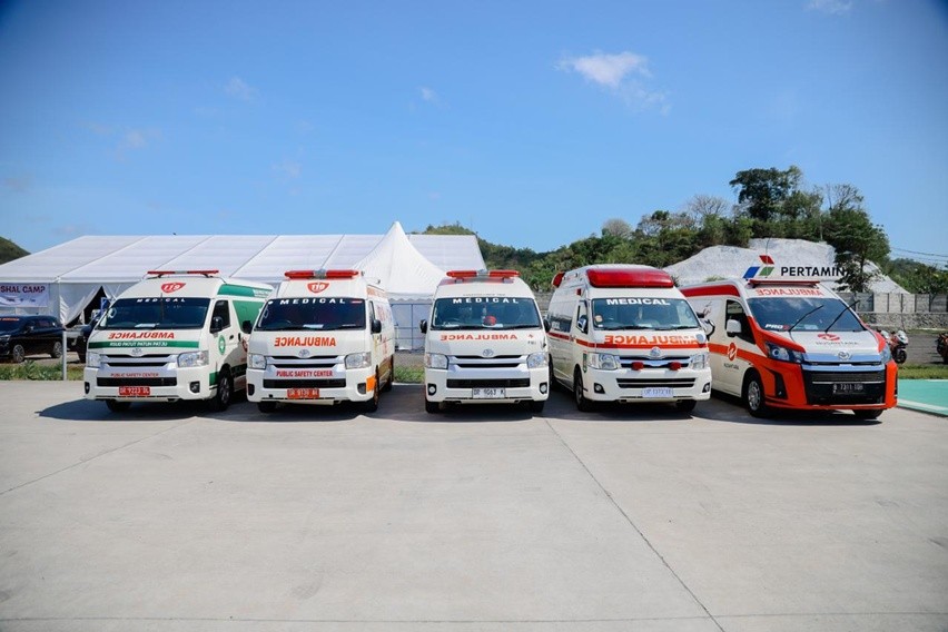 Dua Helikopter, 22 Ambulans, dan 140 Tenaga Medis Siap Bertugas di MotoGP Mandalika 2025