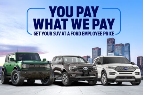 Ford PH revives 'Employee Pricing Program' for customers this month Ford PH revives 'Employee Pricing Program' for customers this month