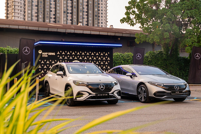 Mercedes-Benz charging Hub at Bamboo Hills