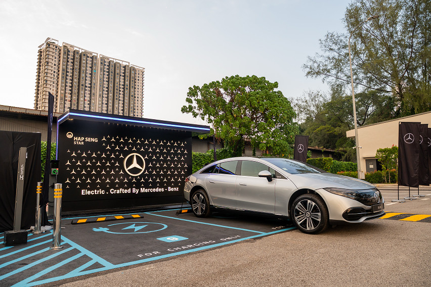 Mercedes-Benz charging Hub at Bamboo Hills