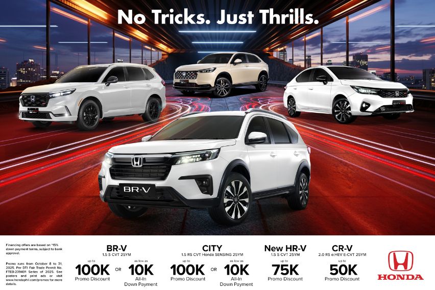 Honda Cars PH offering up to P100k cash discount for City, BR-V
