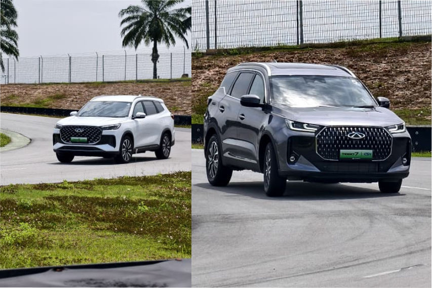Chery Tiggo 7 PHEV and Chery Tiggo 8 PHEV front view