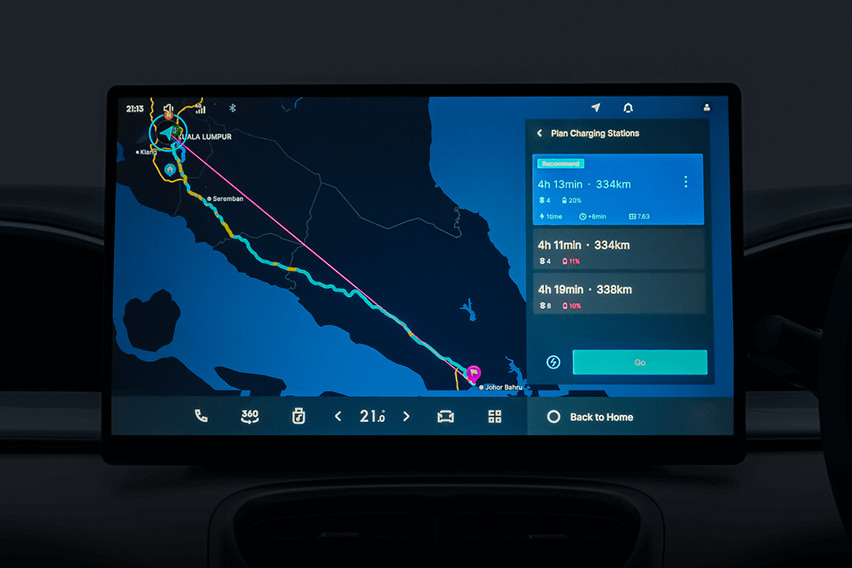 Proton e.MAS 5 Integrated Live Charging Map