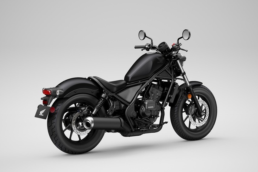 2026 Honda Rebel 300 E-Clutch_Matte Black Metallic