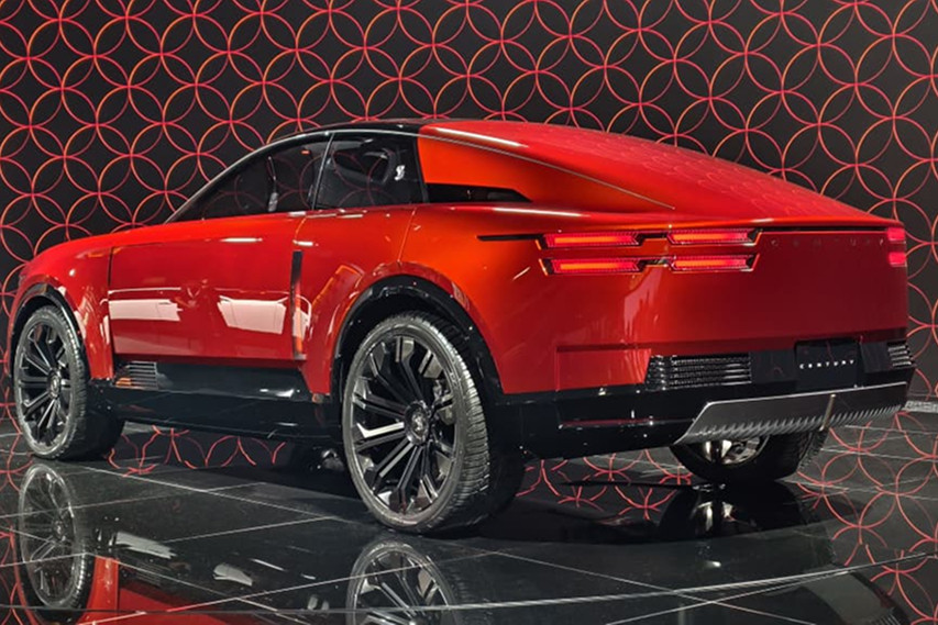 Toyota Century rear view Japan Mobility Show 2025