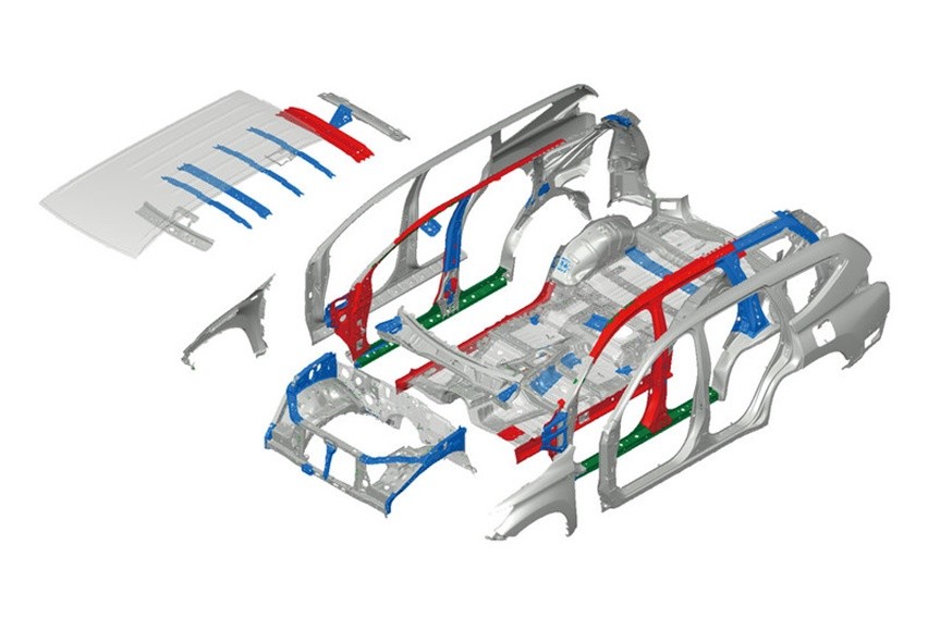 Struktur rangka ladder frame Mitsubishi Pajero Sport
