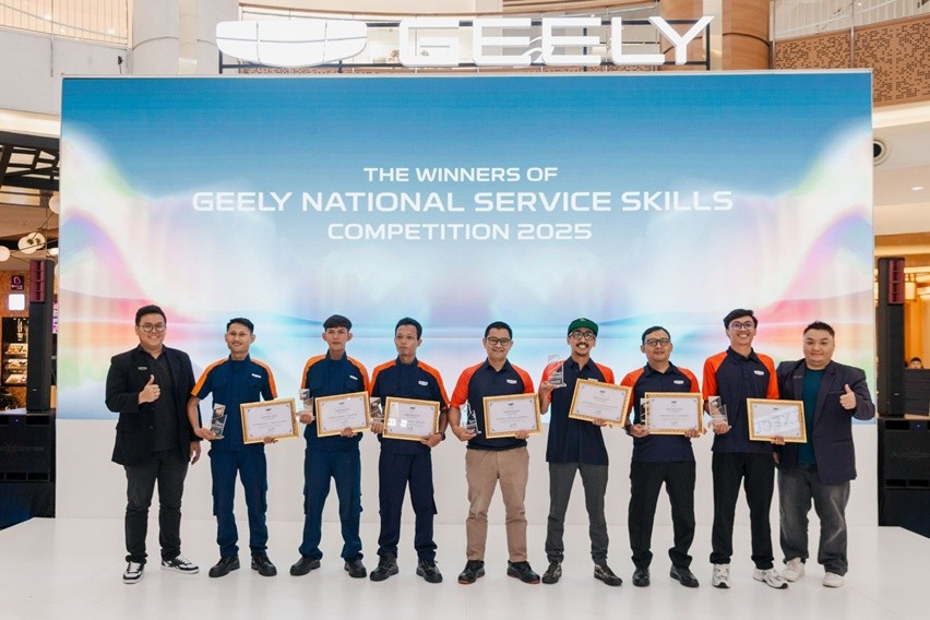 Para pemenang dari Geely National Service Skills Competition 2025