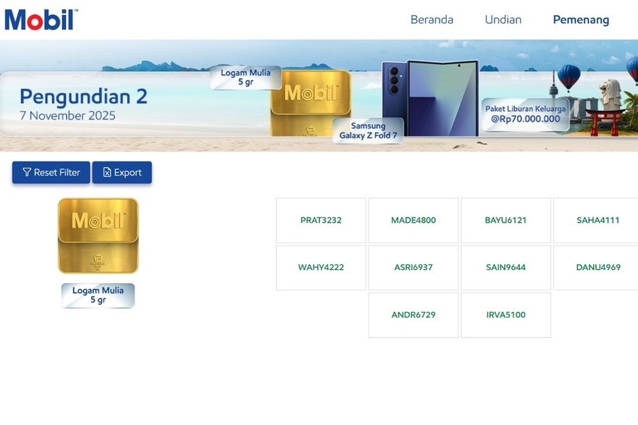 Undian Mobil Lubricants